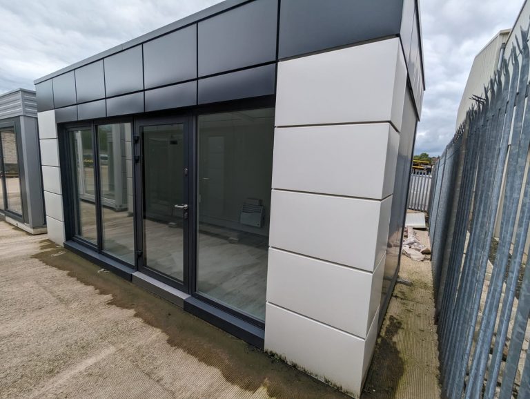 Modular office / showroom / Marketing Suite - 6m x 3m Price per week hire (Prices are based on a minimum 52 week hire period)