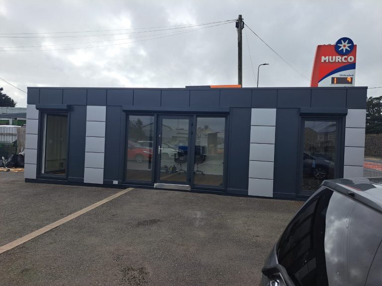 Hi-Tech 10m x 3m / 32ft x 10ft Portable office, Site cabin, Marketing suite, Sales cabin, TEMPORARY SPEC Modular building