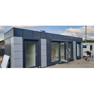 Hi-Tech 10m x 3m / 32ft x 10ft Portable office, Site cabin, Marketing suite, Sales cabin, TEMPORARY SPEC Modular building