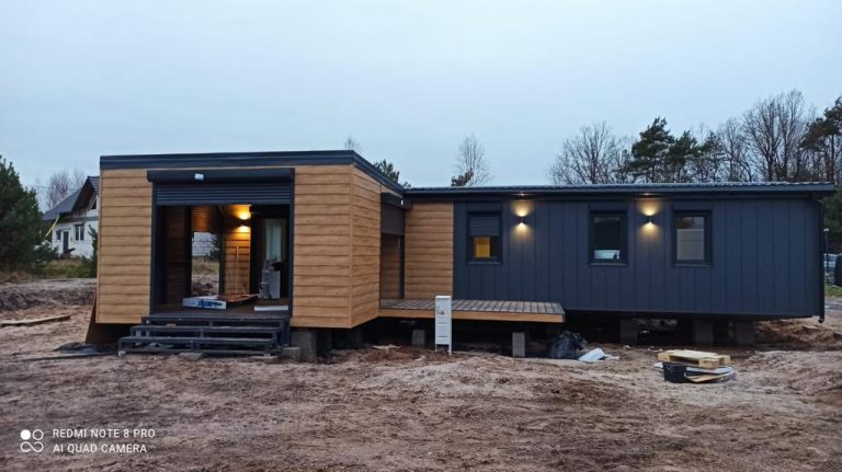 Summer House, Static Caravan, Residential Lodge, Summer House 63 m² gold