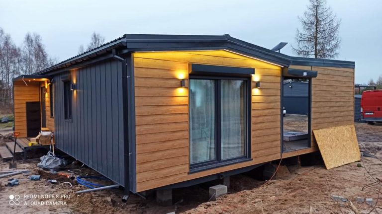 Summer House, Static Caravan, Residential Lodge, Summer House 63 m² gold