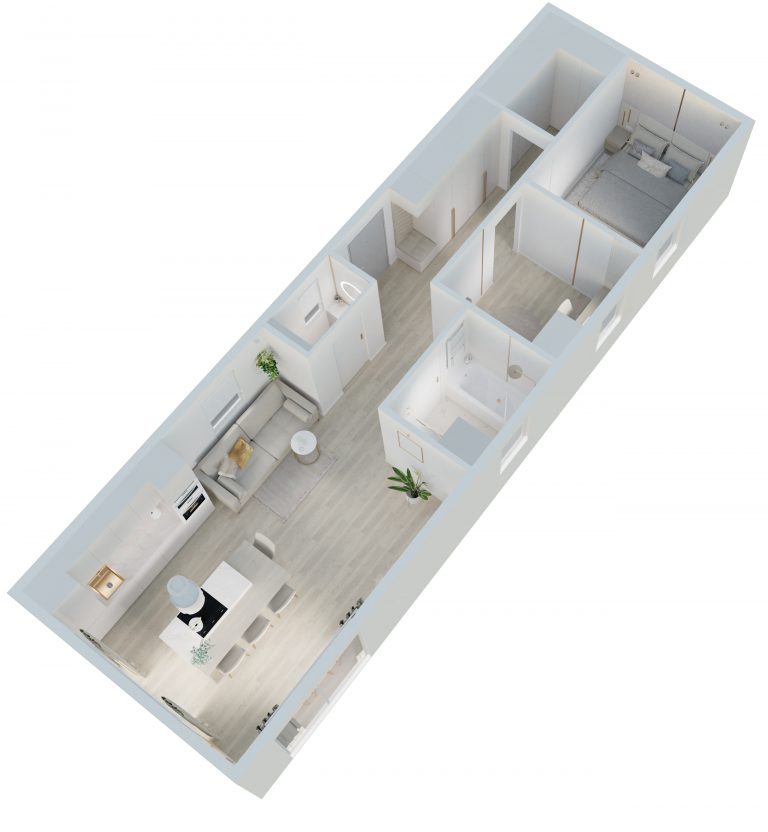 Summer House, Static Caravan, Residential Lodge, Summer House 63 m² gold