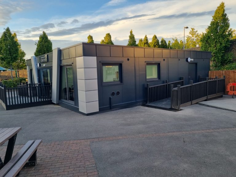 COMPLIANT modular building Portable Office Showroom Classroom Marketing Suite
