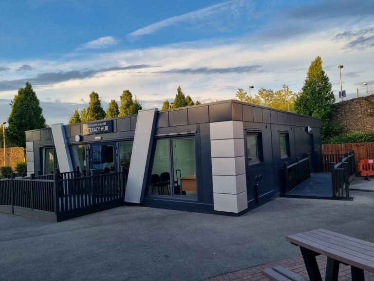 COMPLIANT modular building Portable Office Showroom Classroom Marketing Suite
