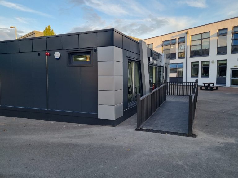 COMPLIANT modular building Portable Office Showroom Classroom Marketing Suite