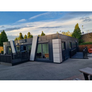 COMPLIANT modular building Portable Office Showroom Classroom Marketing Suite