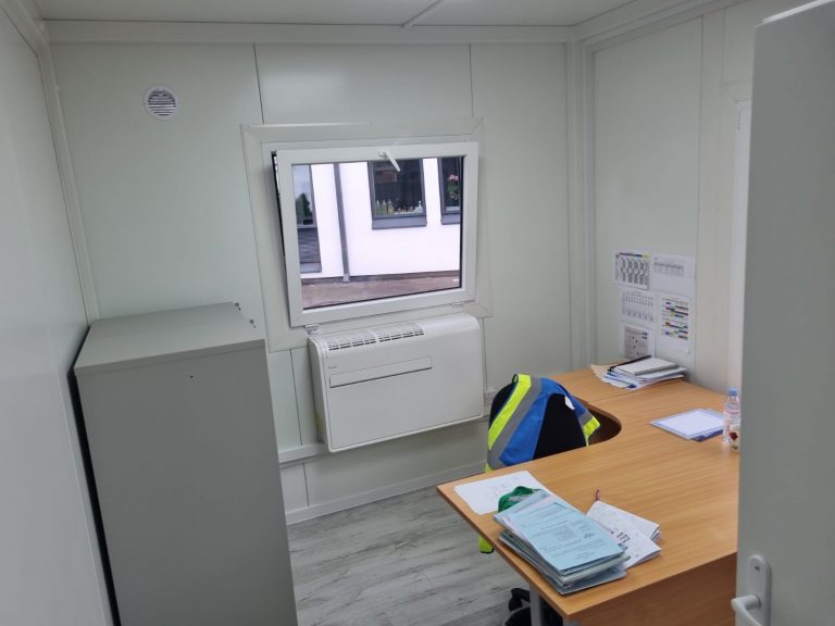 COMPLIANT modular building Portable Office Showroom Classroom Marketing Suite