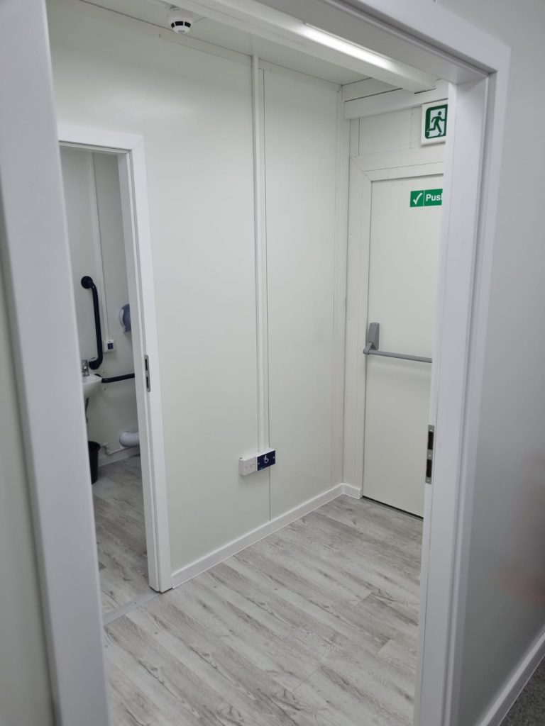 COMPLIANT modular building Portable Office Showroom Classroom Marketing Suite