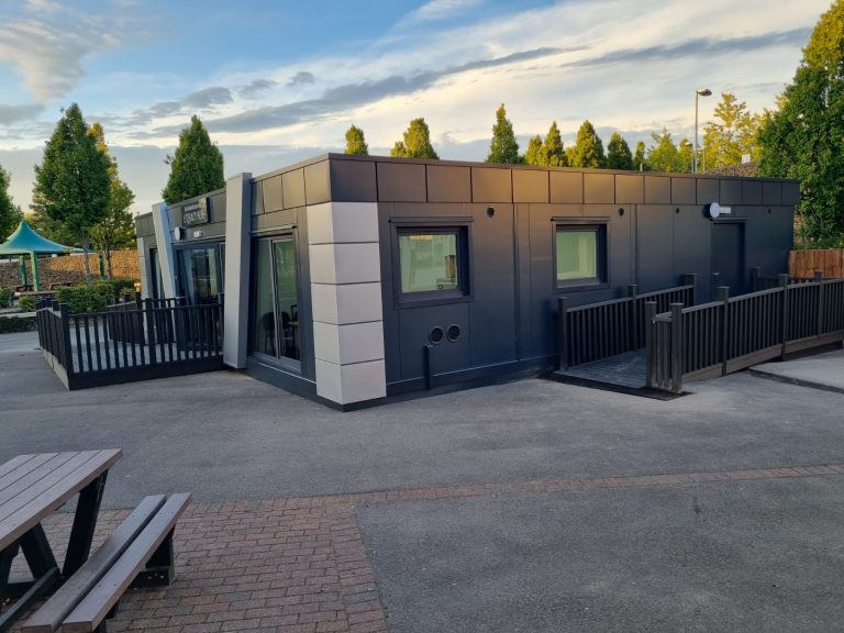 COMPLIANT modular building Portable Office Showroom Classroom Marketing Suite