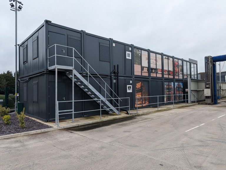 Buildings modular single ISO Frame office unit Buildings modular single ISO Frame unit used as a modern office, in stock and ready for despatch