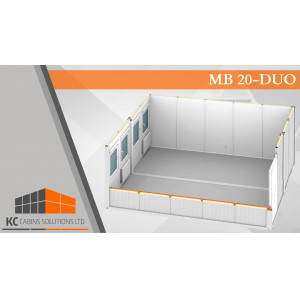 22 MB20duo Welfare Cabin, BUILDING SITE CABIN, MODULAR BUILDING, CLASSROOM, OFFICE,