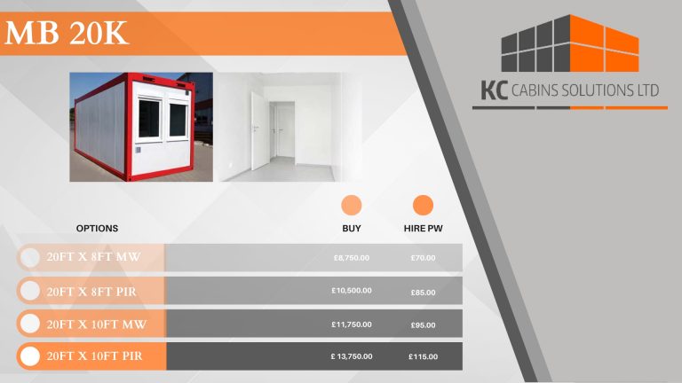 MB20 Welfare Cabin – 20ft × 8ft ISO Frame