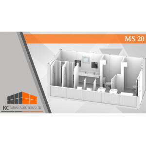 MS20 Welfare Cabin, BUILDING SITE CABIN MODULAR BUILDING, CLASSROOM, OFFICE,