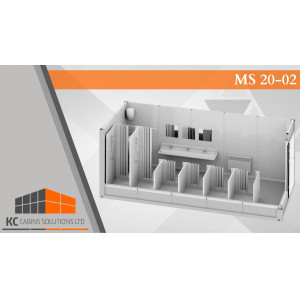 MS20-02 Welfare Cabin, BUILDING SITE CABIN MODULAR BUILDING, CLASSROOM, OFFICE,