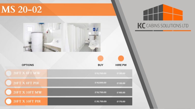 MB20 Welfare Cabin – 20ft × 8ft ISO Frame