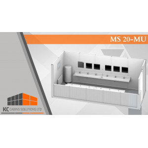 MS20-MU Welfare Cabin, BUILDING SITE CABIN MODULAR BUILDING, CLASSROOM, OFFICE,