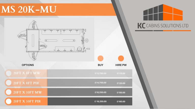 MB20 Welfare Cabin – 20ft × 8ft ISO Frame