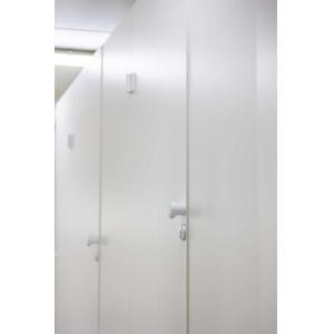 MS20-23 sanitary cabin exterior view on construction site