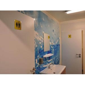 MS20-23 sanitary welfare cabin with insulated steel walls and PVC floor