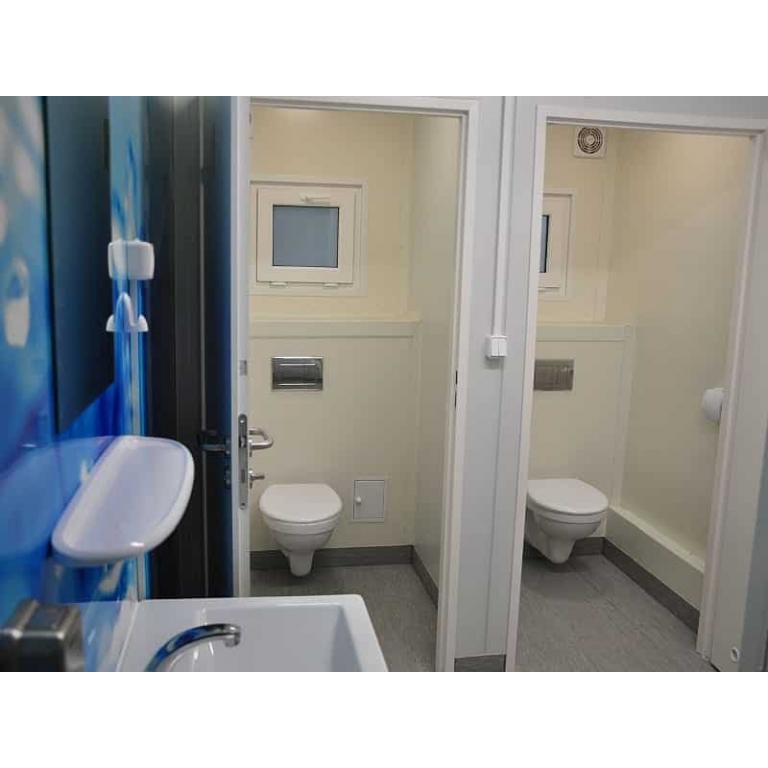 MS20-23 sanitary cabin interior with fixtures MS20-23 sanitary cabin interior with toilets, washbasins and urinals
