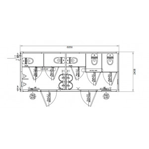 MS20-23 sanitary welfare cabin exterior view