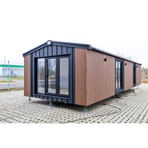 Texel Deluxe Mobile Home with premium wood cladding and triple-glazed windows by KC Cabins Solutions