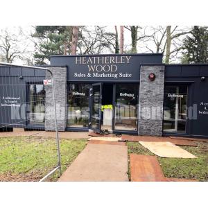 Heatherley Wood sales and marketing suite - bespoke modular building by KC Modular Buildings for Bellway Homes UK