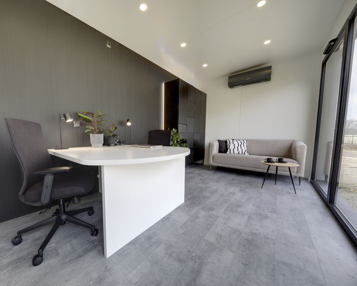 Modern modular office building installed in the UK by KC Modular Buildings