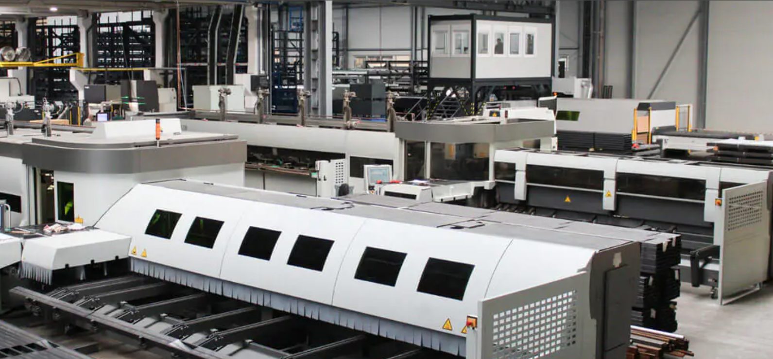 Modular building manufacturing facility showing ISO certified production process for UK modular buildings