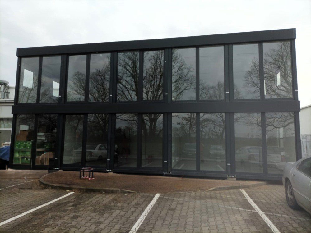 Portable office cabins Staffordshire executive suite with premium finishes for Cheshire businesses