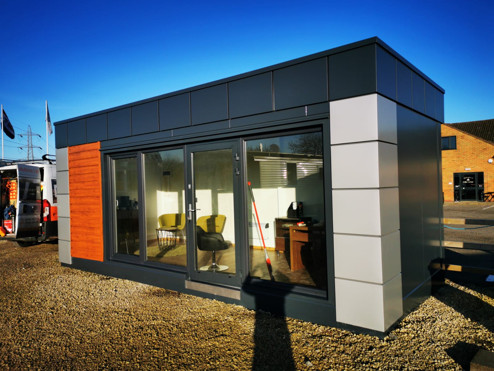 YOLA 6m x 6m portable building with welfare facilities - complete site office solution UK