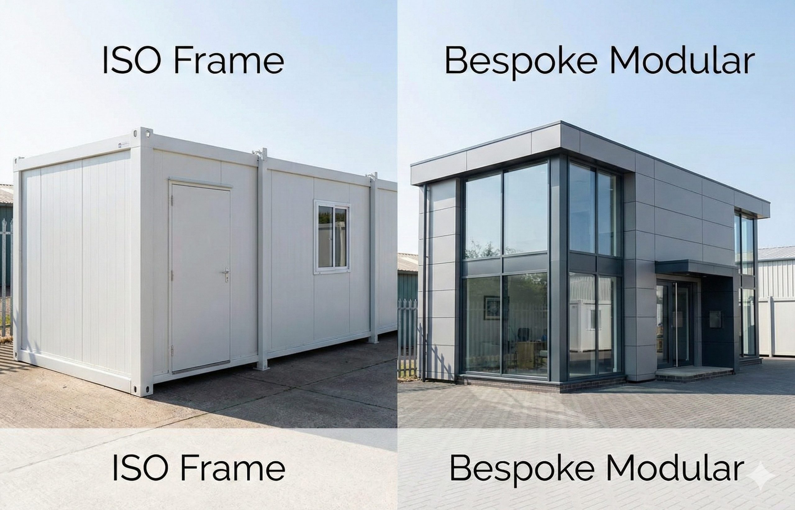 ISO frame modular buildings vs bespoke modular buildings – side-by-side comparison