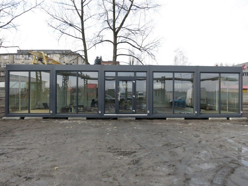 ISO frame office units Cheshire multi-storey complex for Staffordshire commercial premises