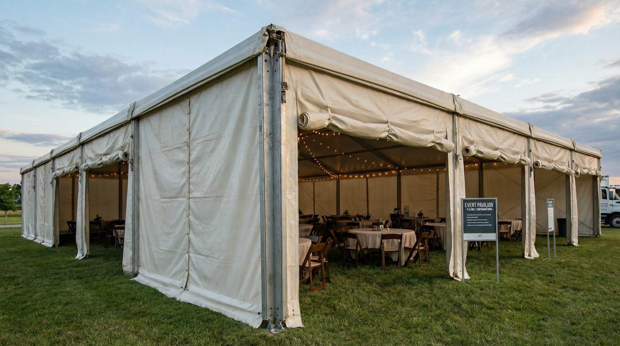 Industrial storage tent UK – Polar tent for weather-resistant temporary warehousing