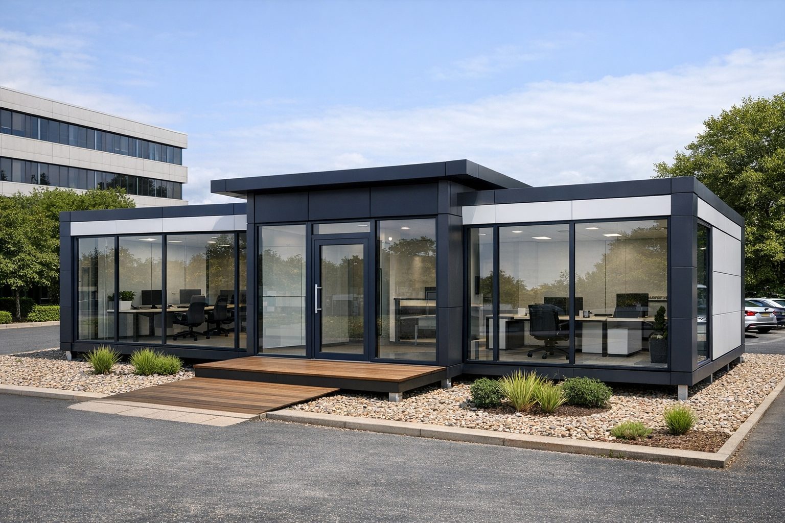 LARK Series luxury lodge on a glamping site near Southampton, Hampshire