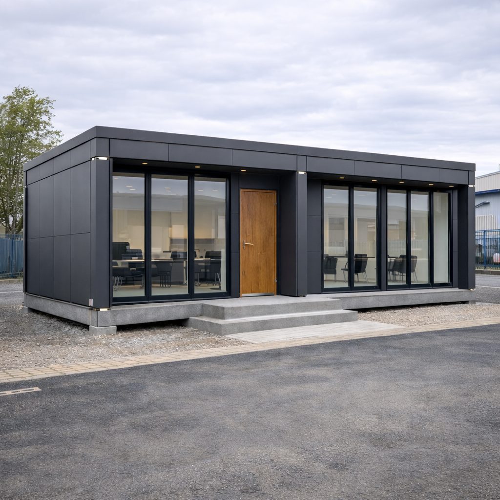 Modular timber system for residential sector modular homes solution in Stoke-on-Trent, Staffordshire exterior view