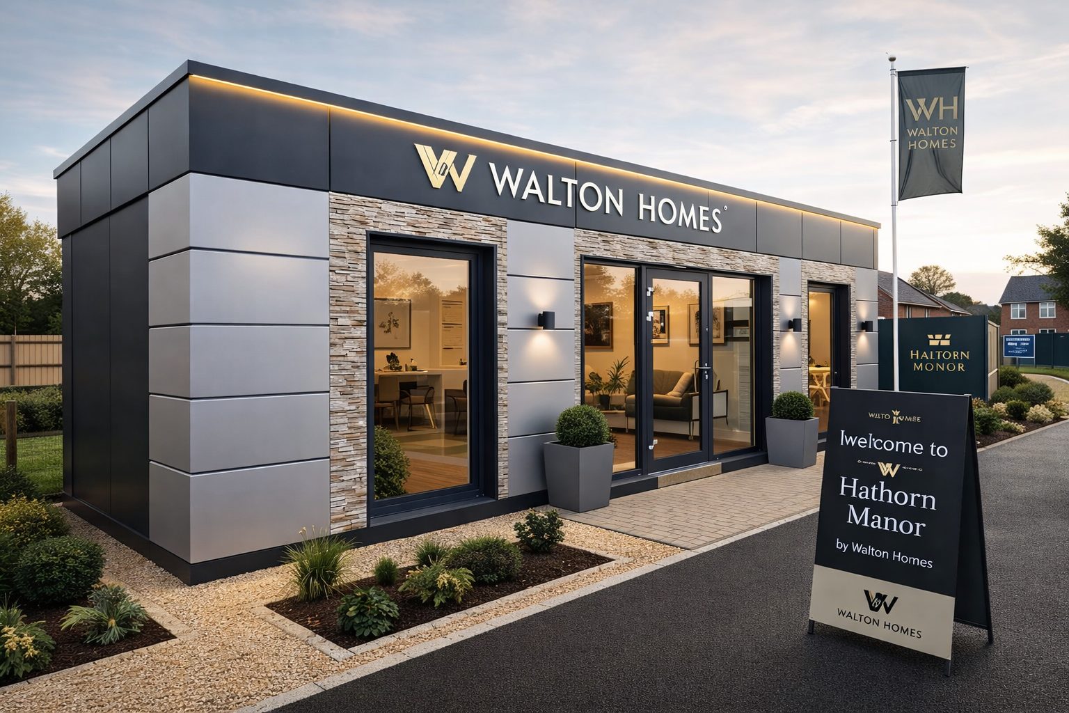 Portable modular site sales office commercial development Staffordshire UK