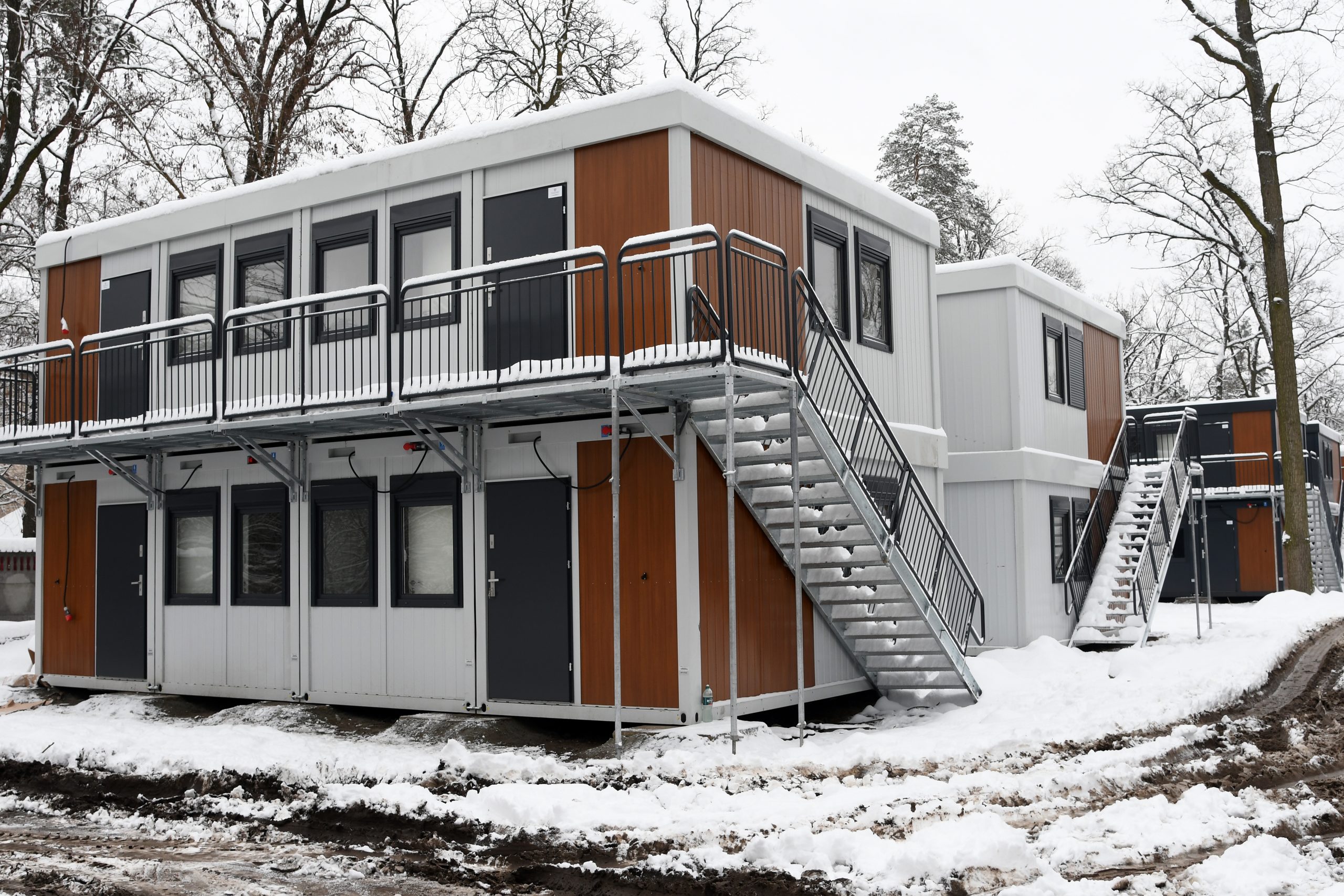 Modular student residence project exterior facade UK