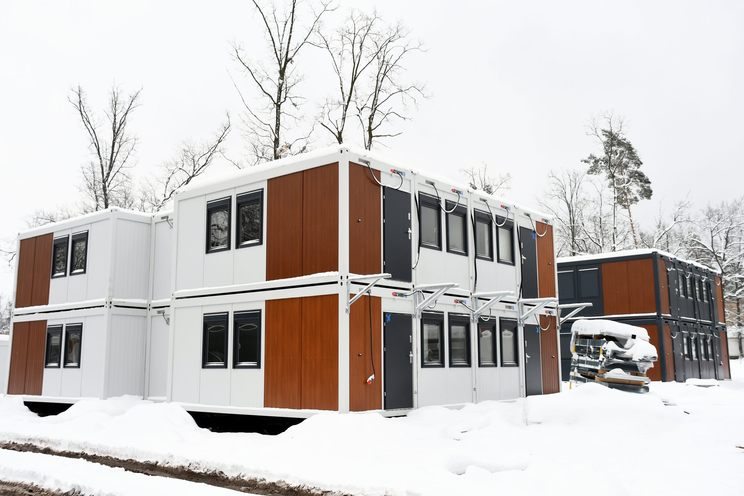 Modular student accommodation housing block site completion UK