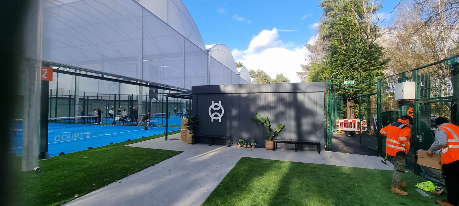 Heat pump equipped modular sports building delivered to Pure Padel — KC Modular Buildings