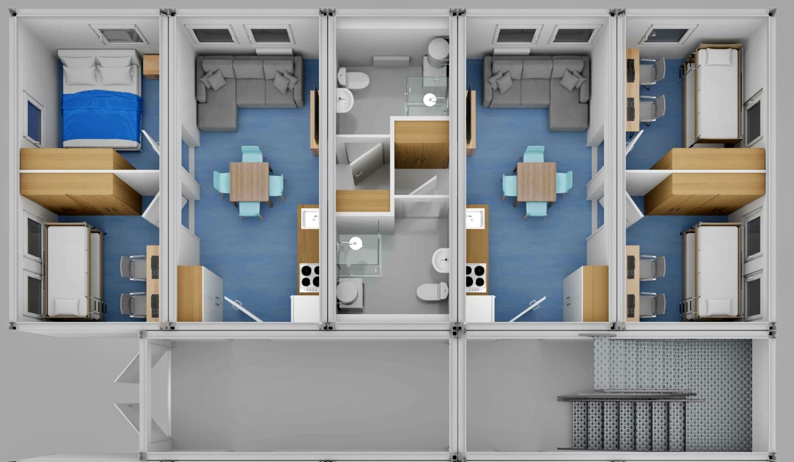 Student Accommodation Delivery Modular student accommodation block installation and delivery UK