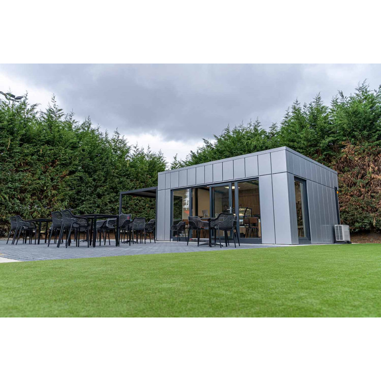 Modular Padel Clubhouse 6m × 5m with Heat Pump