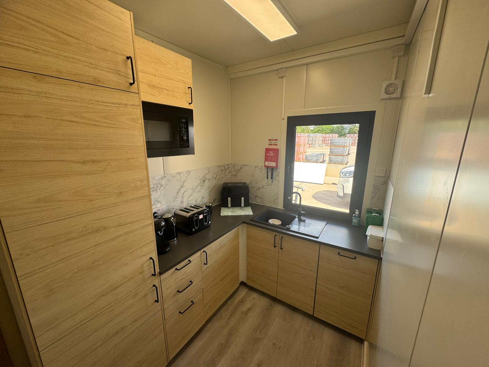 Premium modular building finish suitable for industrial commercial and office environments