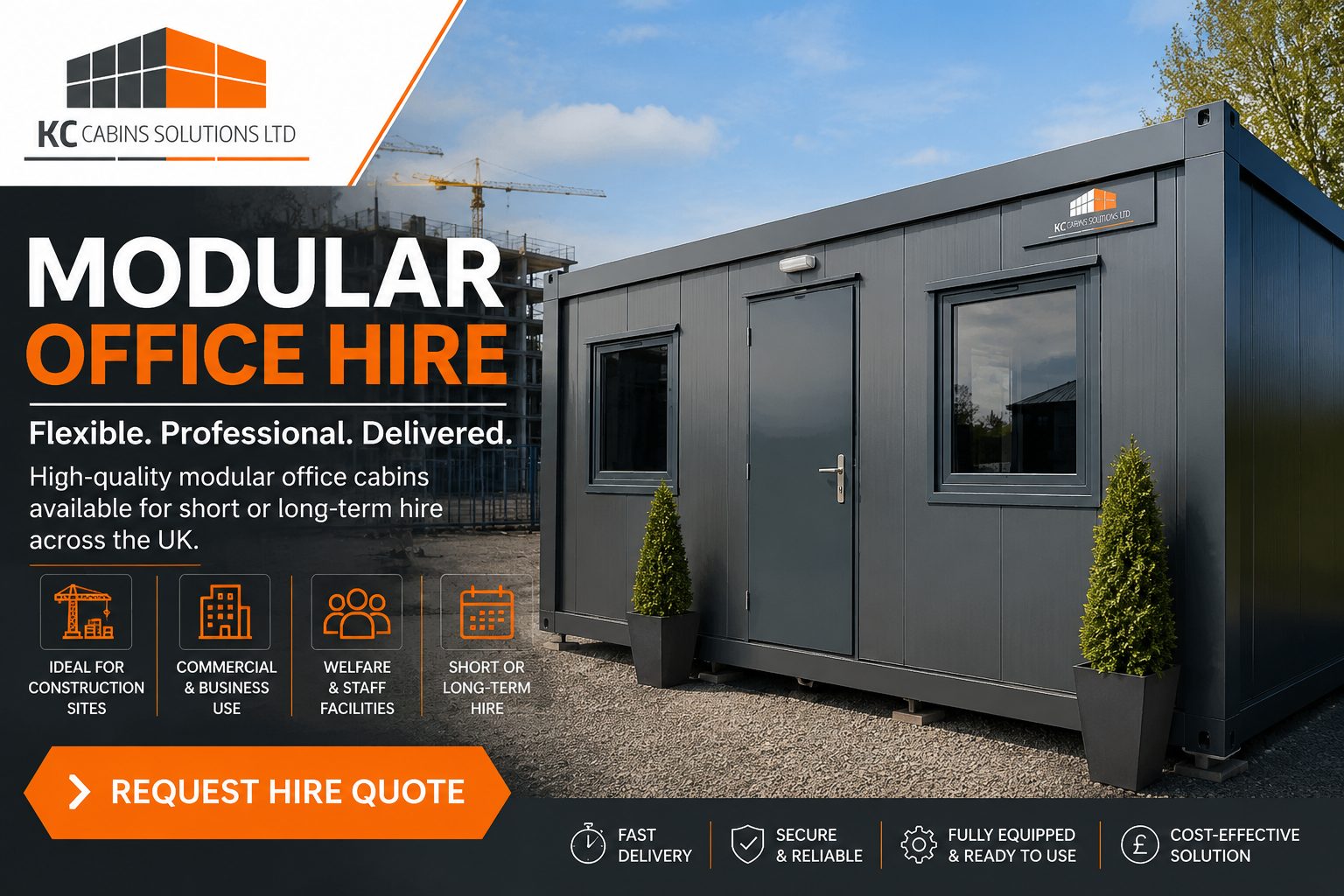 Modular Office Hire UK | Portable Office Cabins for Hire - KC Modular ...