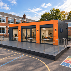 School Offices & Staff Rooms shop category Thumbnail image for KC cabins solutions ltd Modular School & Nursery Buildings – ISO Frame