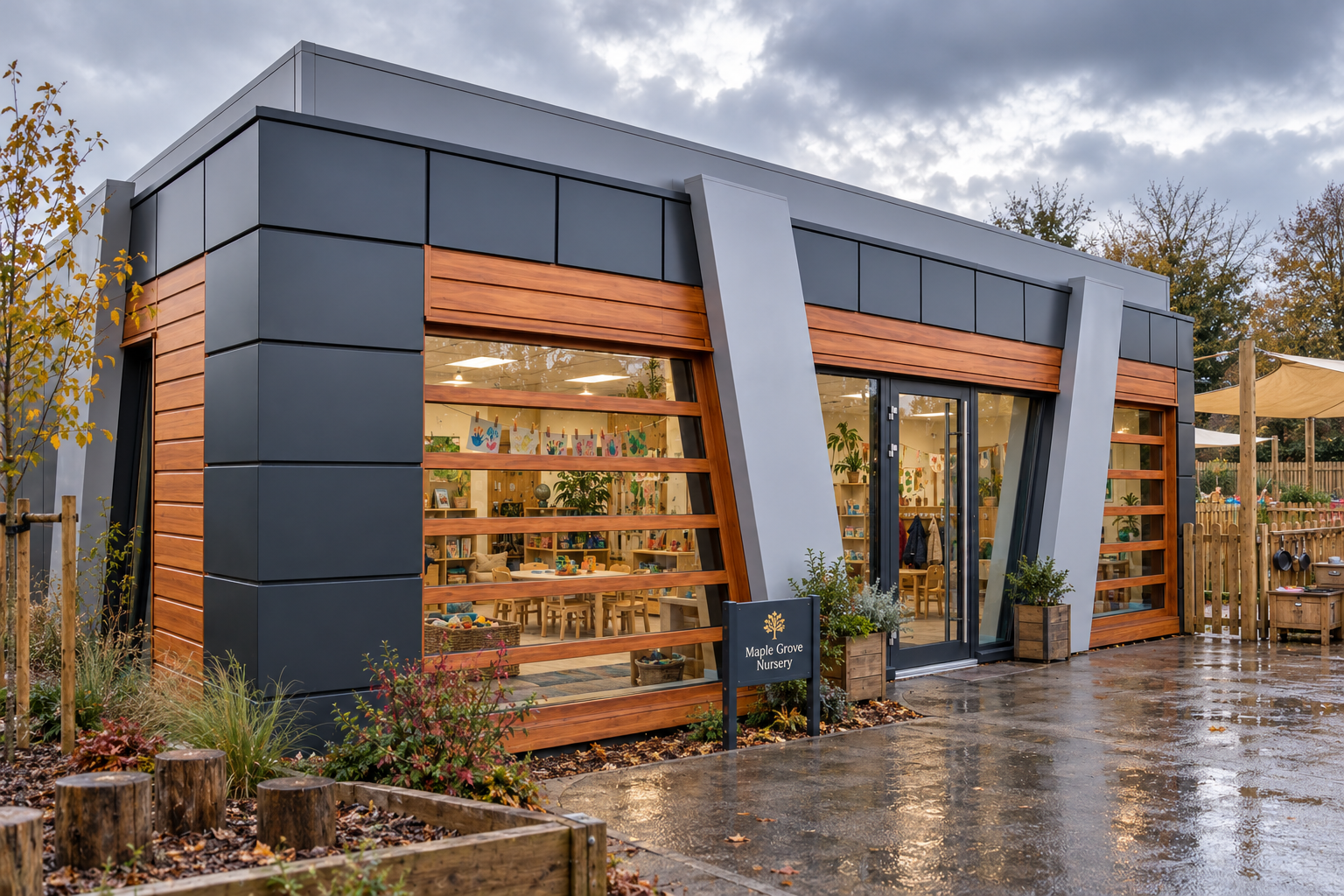 V-Lancaster Portable Nursery Building – 9.45m × 6.3m | KC Bespoke
